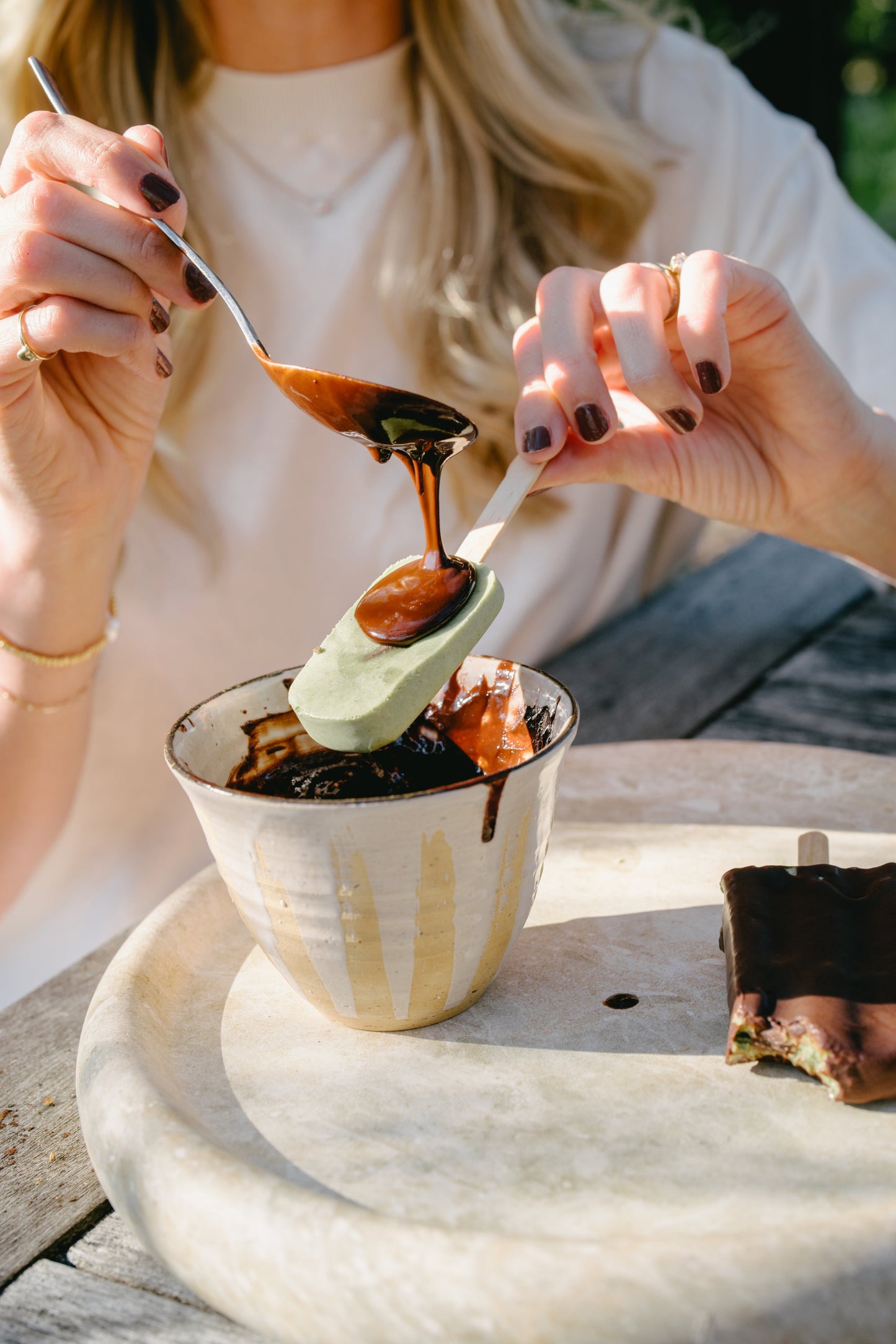 Chocolate Mint Ice-Blocks