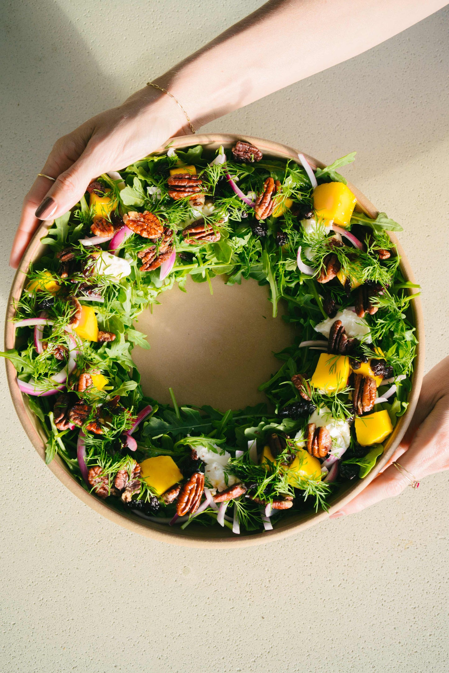 Sweet Mango Maple Wreath Salad