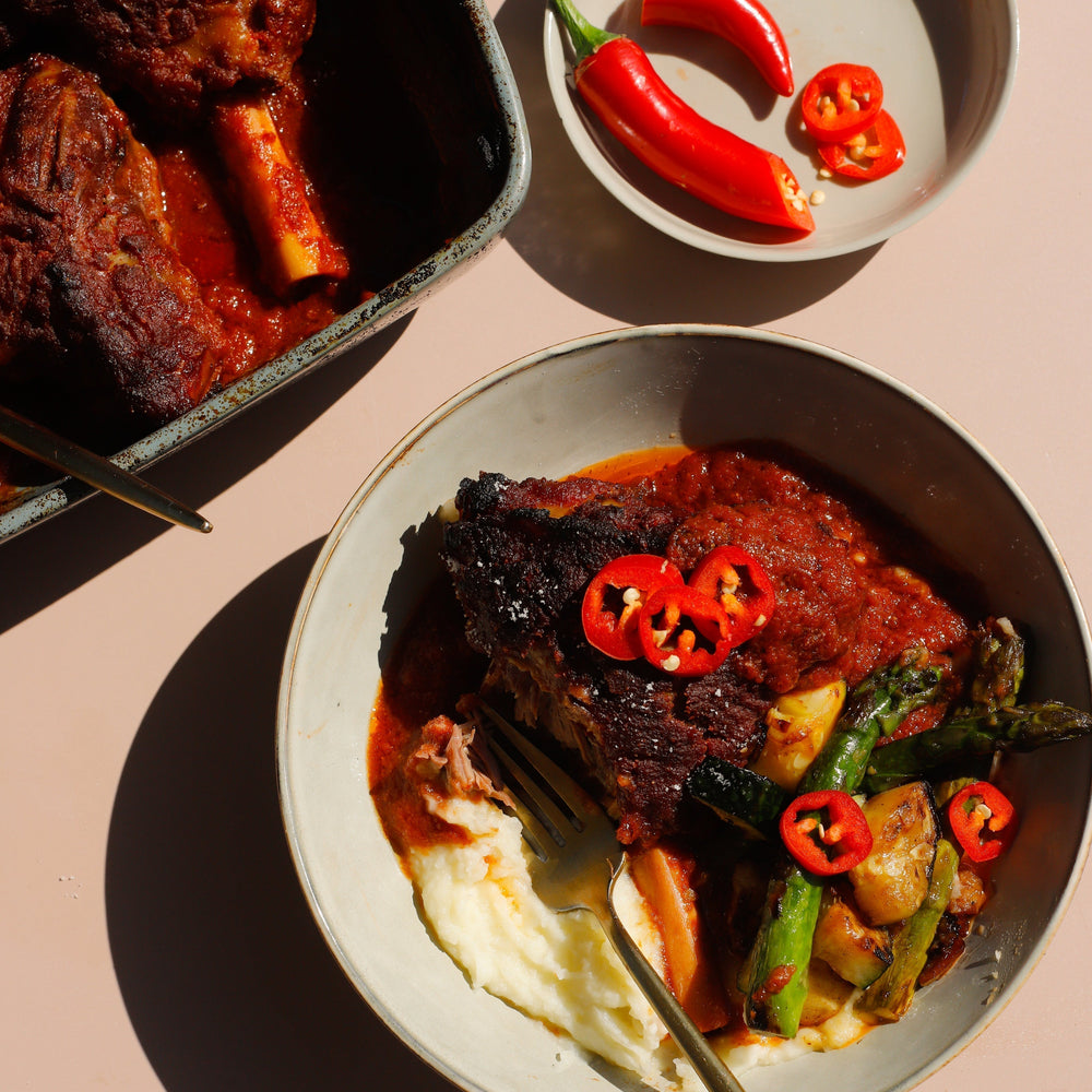 Crispy Maple Lamb Shanks