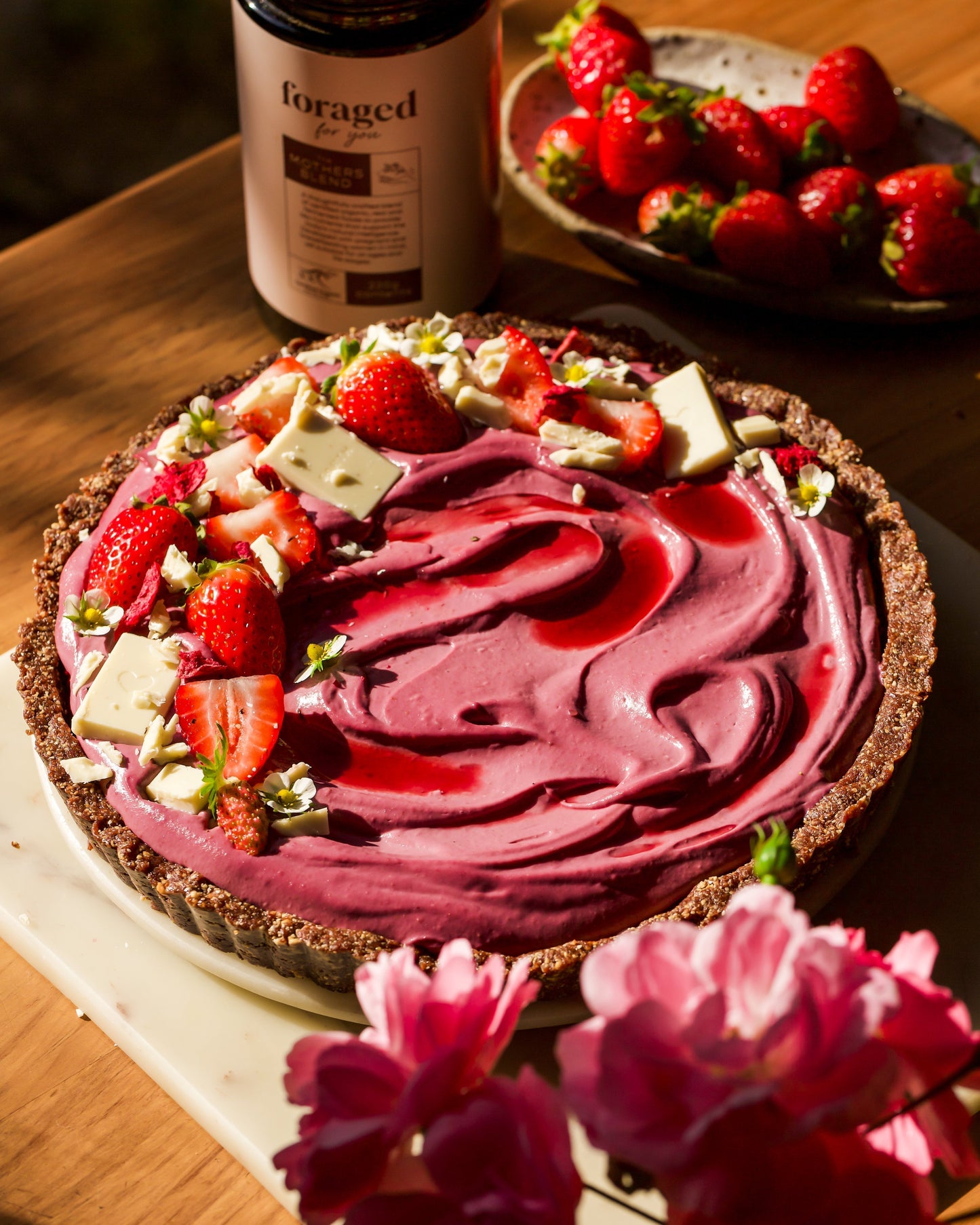 Berry, Hazelnut + Chocolate Tart