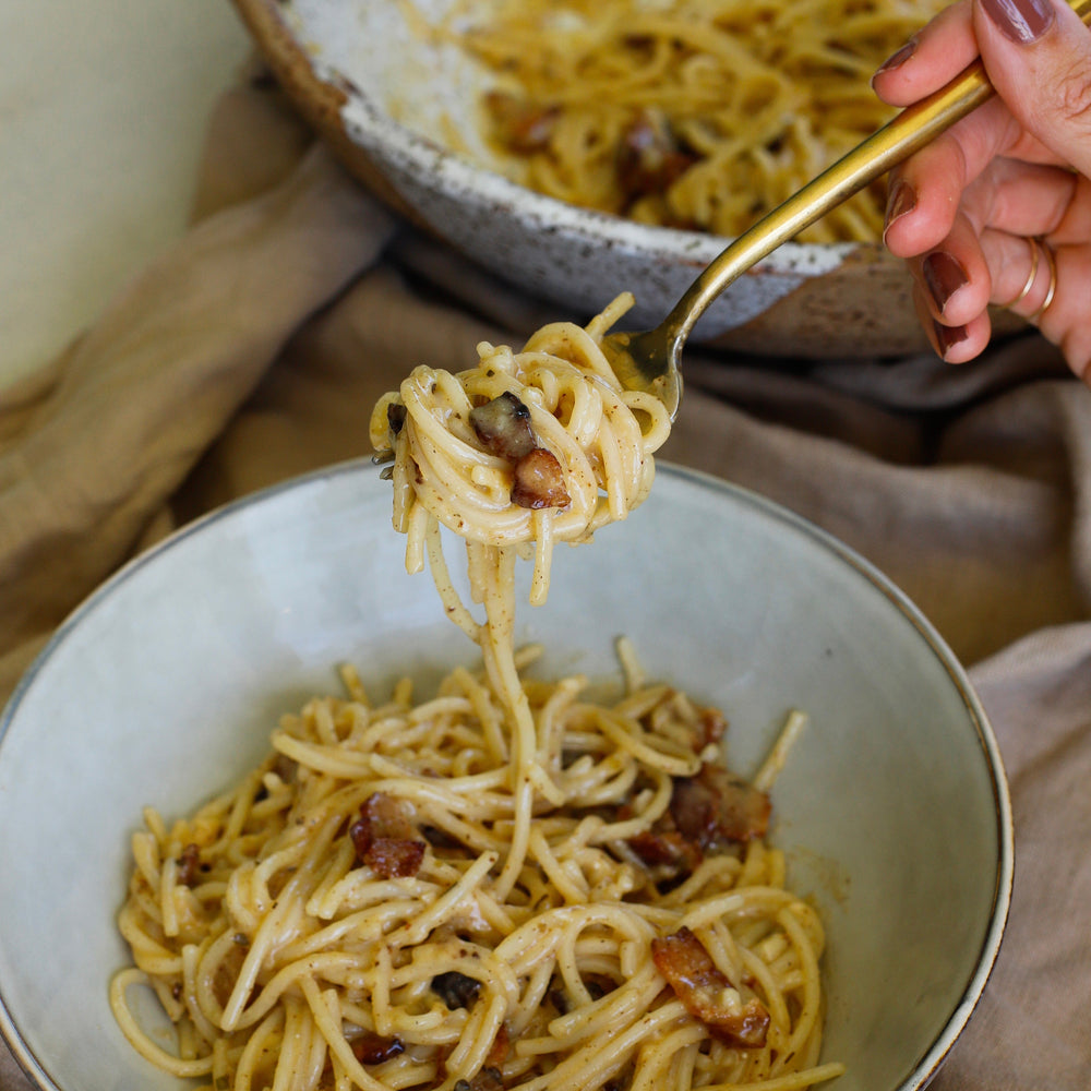 Healthy(ish) Gluten Free Carbonara