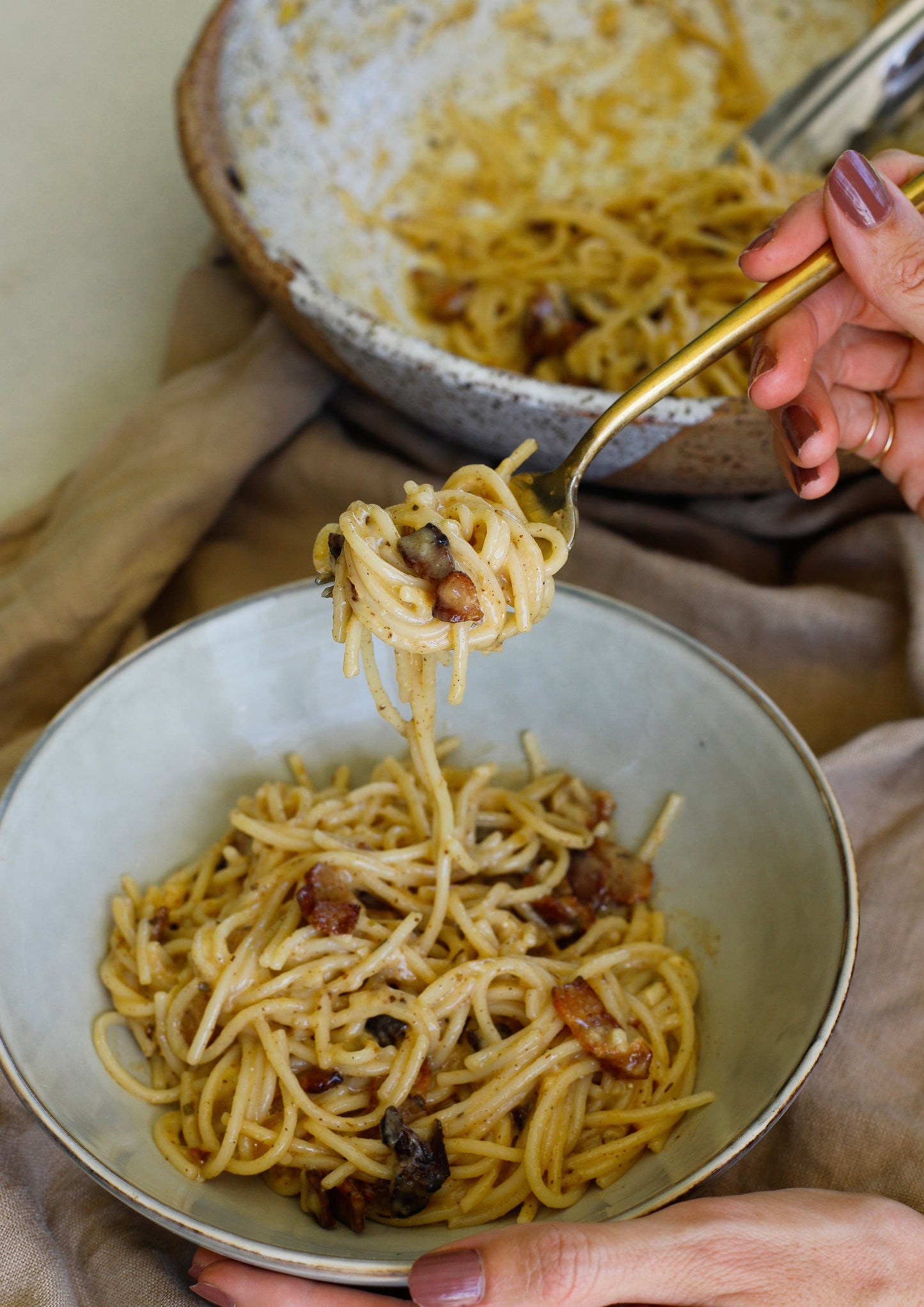 Healthy(ish) Gluten Free Carbonara