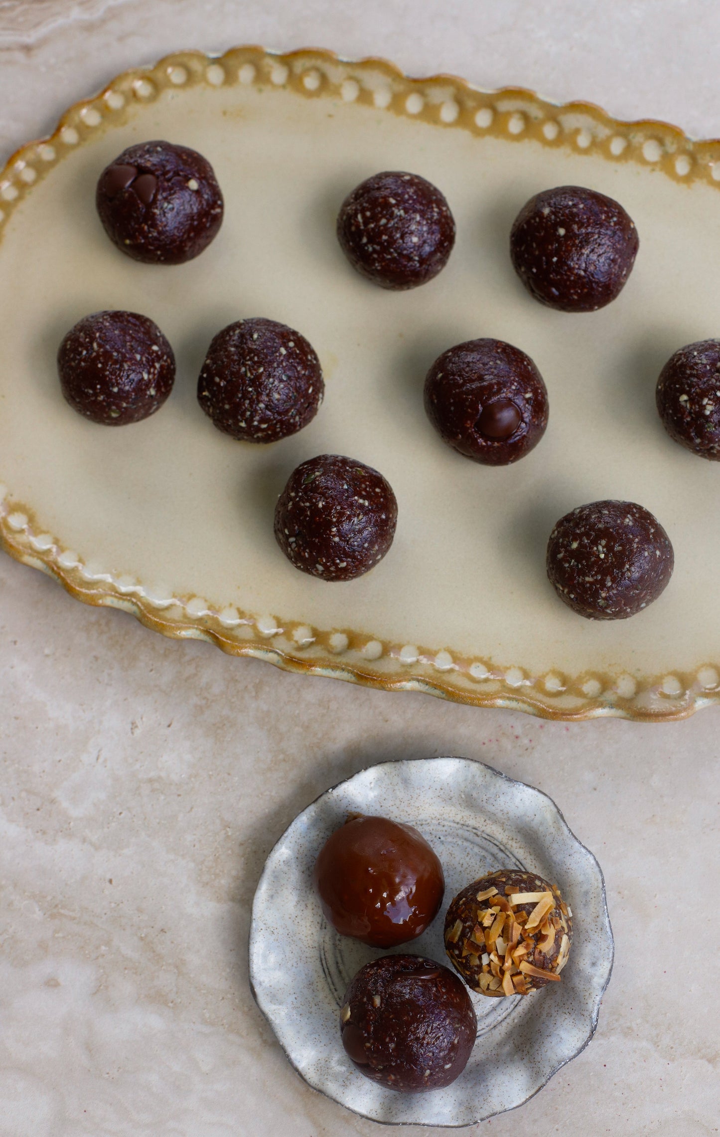 Replenish Me Chocolate Balls, Three Ways