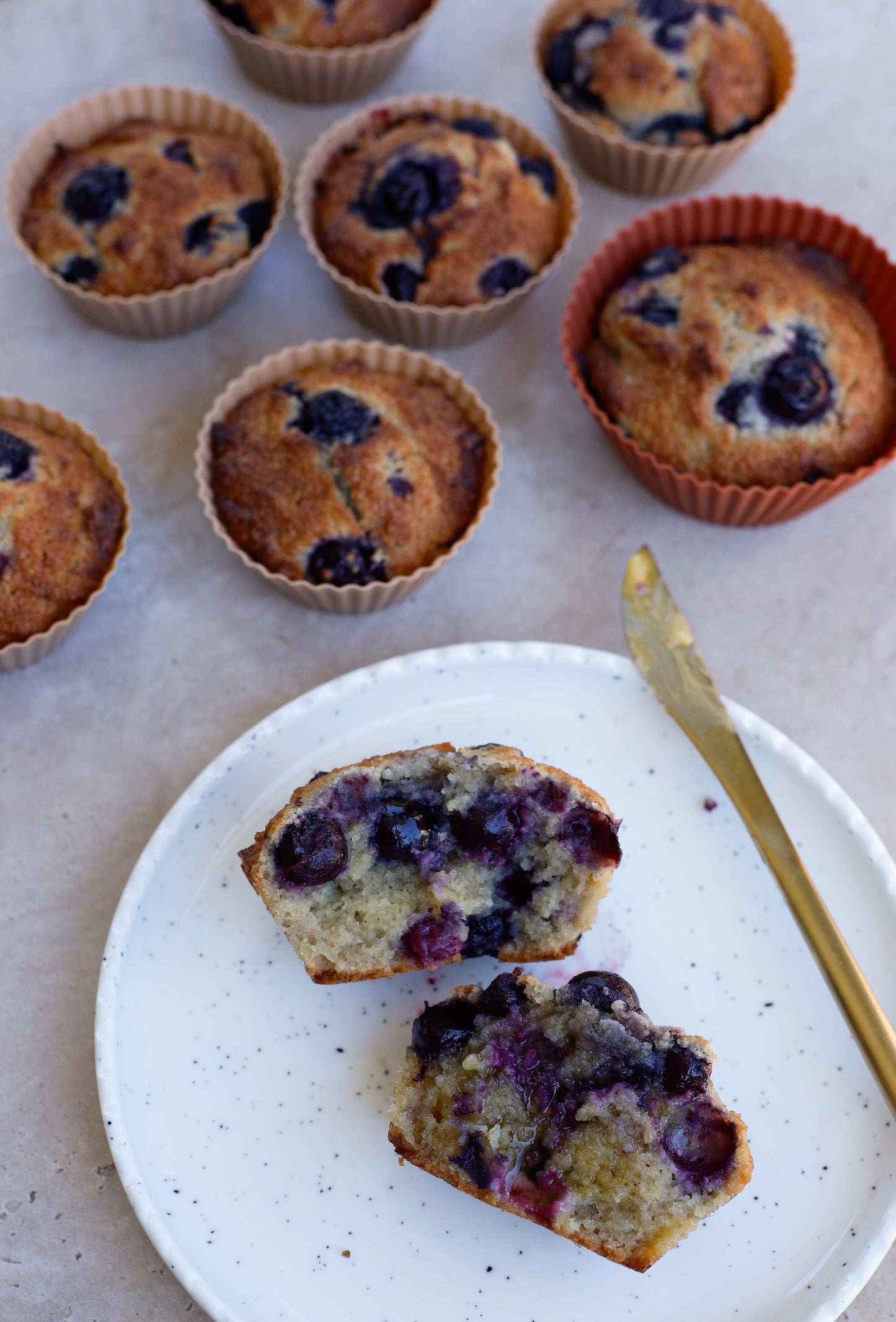 Better For you Blueberry Muffins
