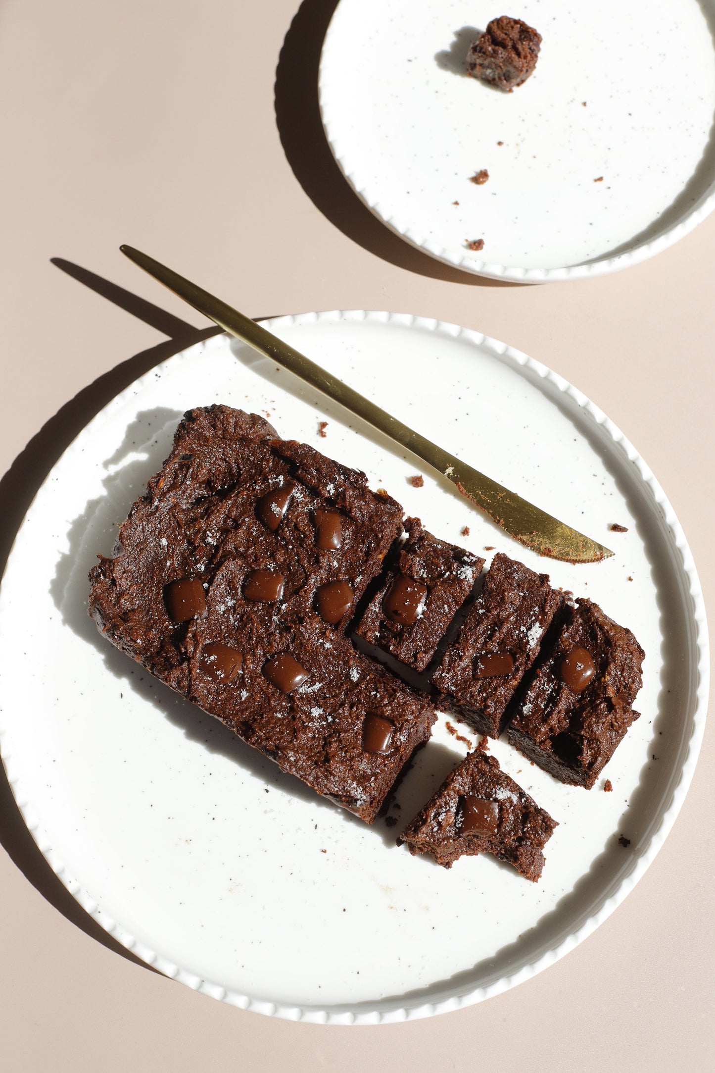 Fudgey Sweet Potato Brownies // gluten free and nut free