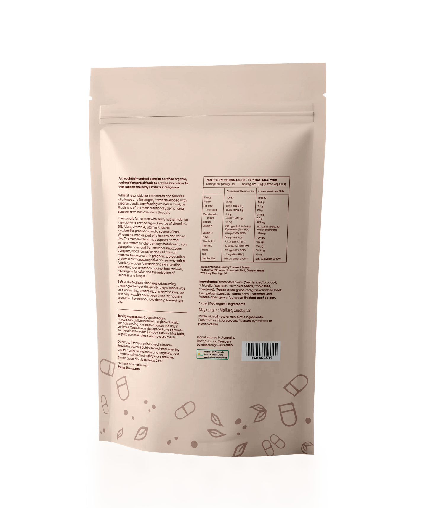 
                  
                    The Mothers Blend Capsules - Subscription Refill Pouch
                  
                